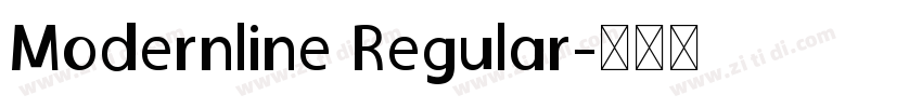 Modernline Regular字体转换